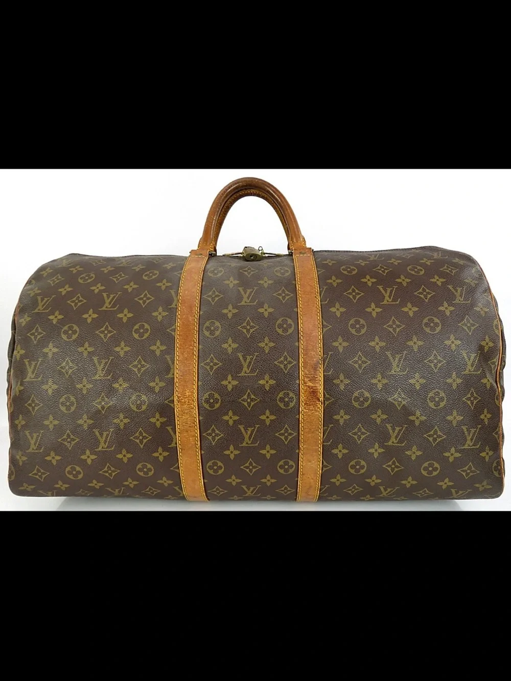 Louis Vuitton Monogram Canvas Duffel with Vachetta Trim